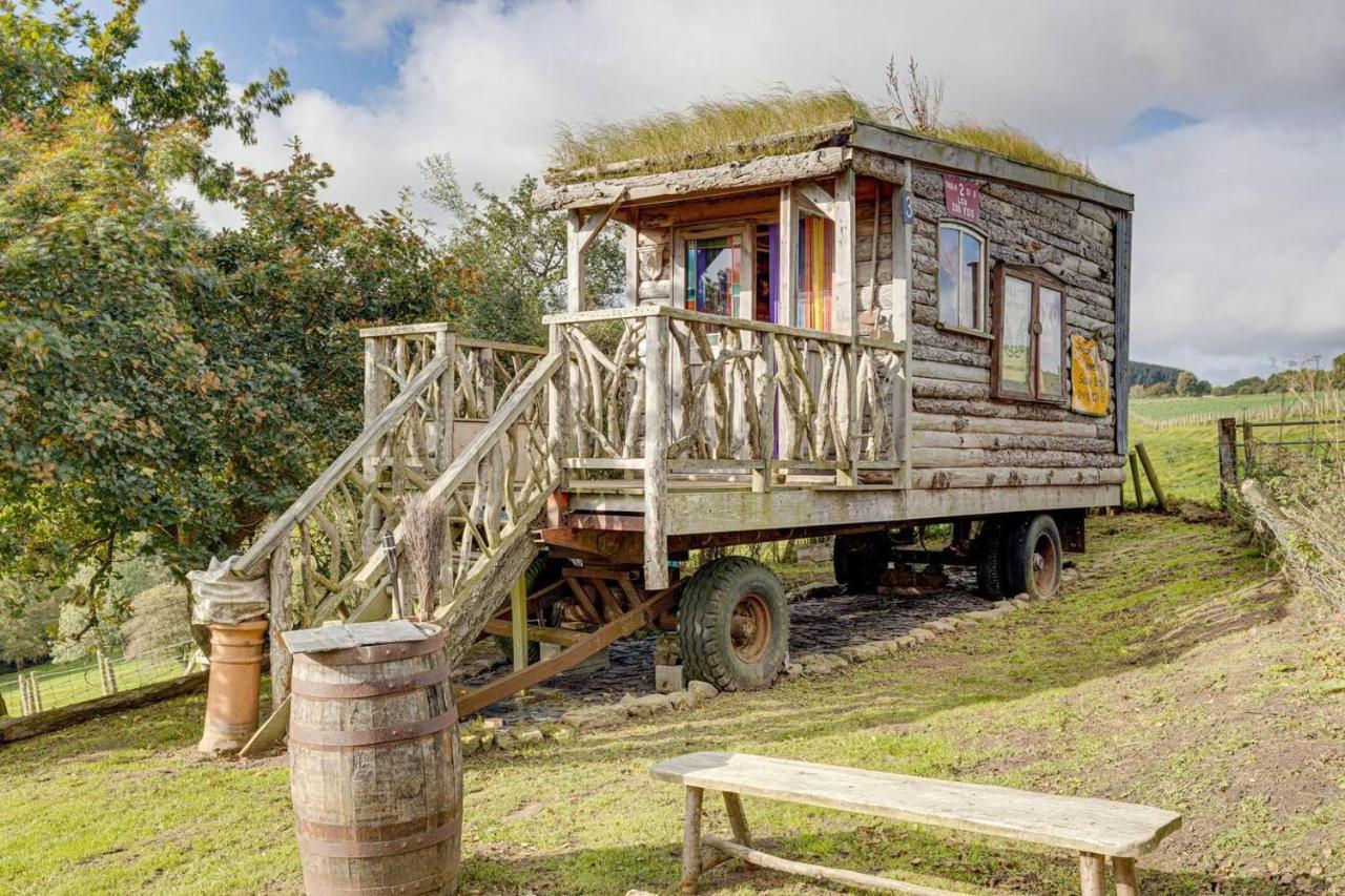 2X Double Bed - Glamping Wagon Dalby Forest สการ์โบโรห์ ภายนอก รูปภาพ